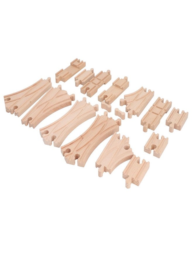BROLEO Wooden Track Set, Educational Skill Development Wooden Track Expansion Pack Assembly Kit for Toddlers - Image 3