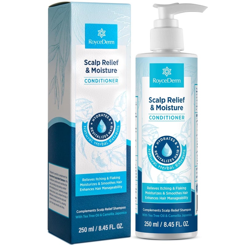 Roycederm Scalp Relief  Moisture Conditioner Hydrating  Nourishing Formula with Jojoba Oil Aloe Vera  Camellia Oil Soothes Dry Itchy Scalp