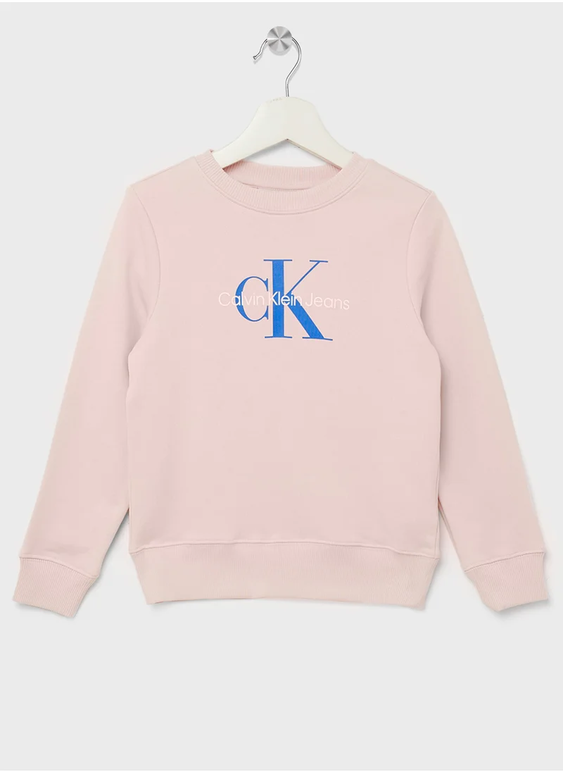 كالفن كلاين جينز Kids Graphic Logo Sweatshirt