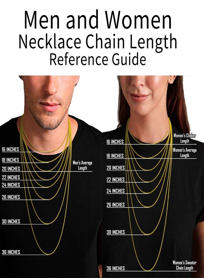 ASHINE Gold Chain Necklace Long Thin Dainty Box Chain for Women 18 inch Simple Lobster Clasp Non Tarnish cadenas e oro 14k puro para mujer Gold Pendant Necklaces for Women Valentine Jewelry - Image 4