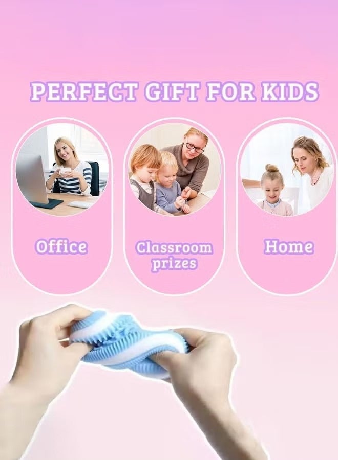 4 Pack Handmade Soft Cookie Squishy,Silicone Taba Squishy Toy,Perfect Stress and Anxiety Relief，for Friends,(Four Color) - Image 3