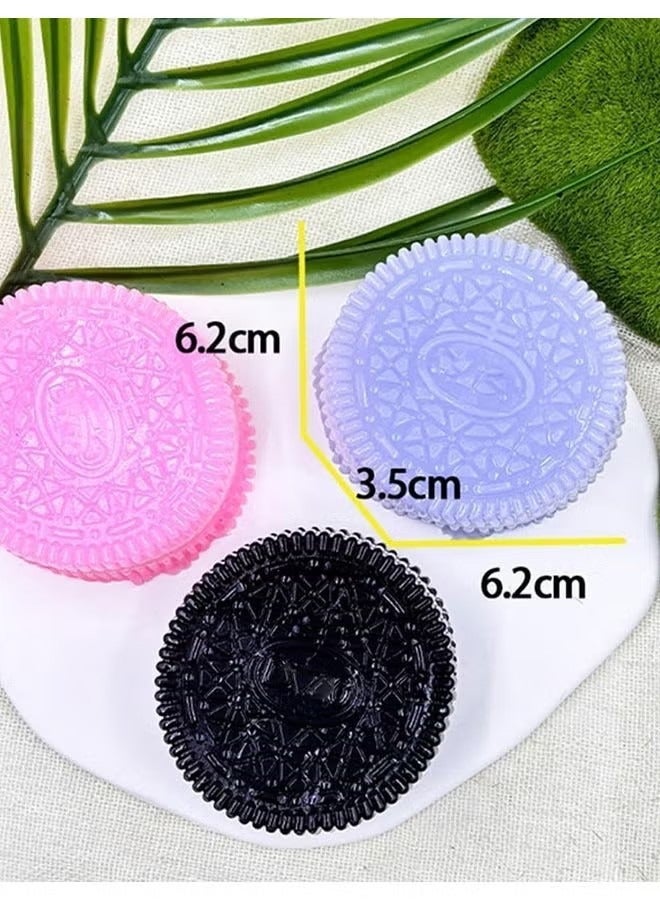 4 Pack Handmade Soft Cookie Squishy,Silicone Taba Squishy Toy,Perfect Stress and Anxiety Relief，for Friends,(Four Color) - Image 5