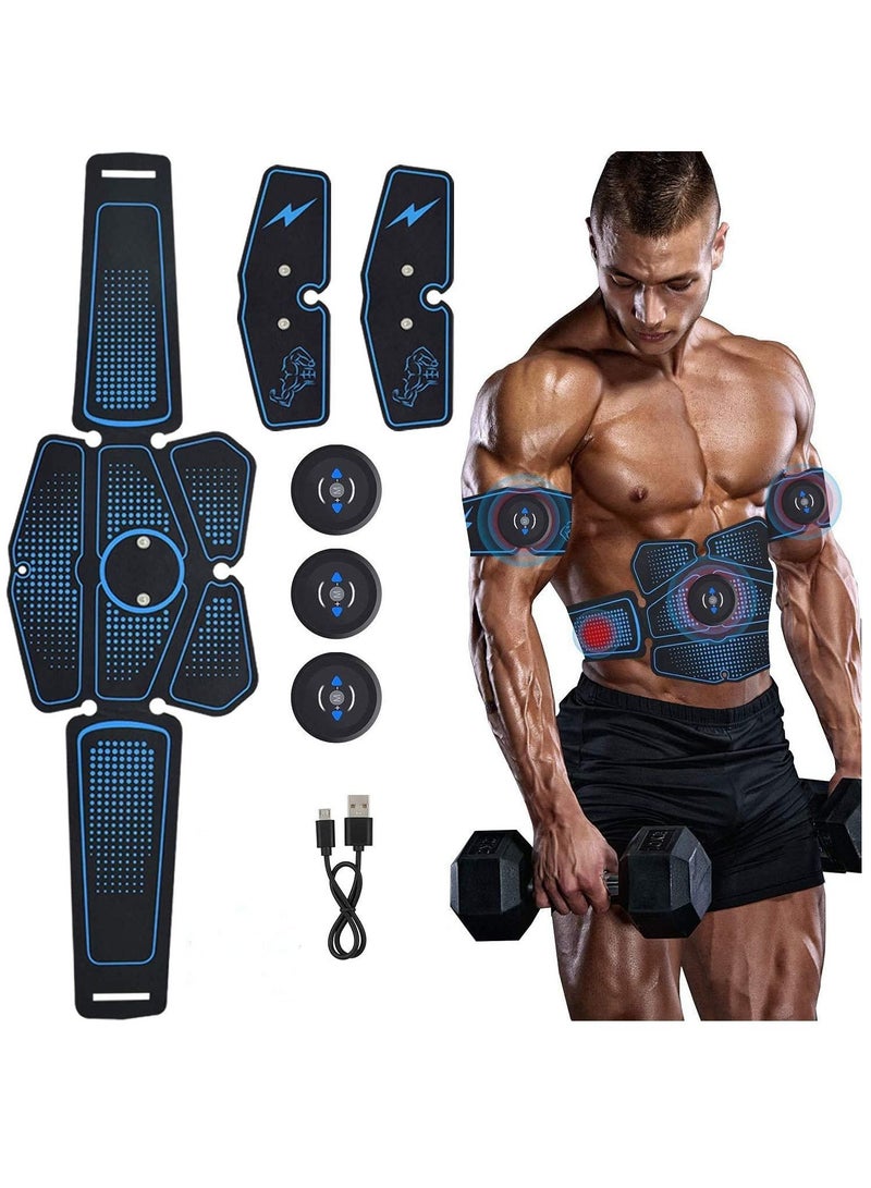 KASTWAVE Abs Stimulator Abdominal Toning Belt, USB Charging Portable Fitness Muscle Trainer for Abdomen, Arm, and Leg with 6 Modes and 10 Strength Levels - Image 1
