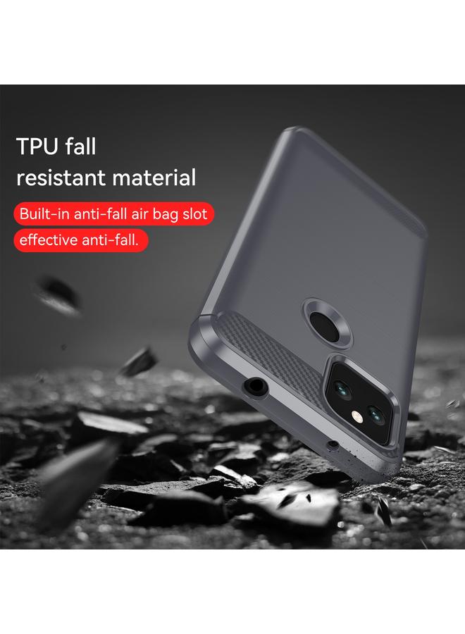 Zaboon Case For Google Pixel 5 Brushed Texture Carbon Fiber TPU Case - Image 4