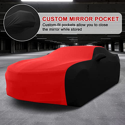 SPORTULI Indoor Car Cover Replace for 2010-2025 Chevy Camaro, Luxurious Stretch Satin Ultimate Custom-fit Indoor Car Cover for Dust-Proof, Underground Garage, Car Show (Camaro) - Image 4