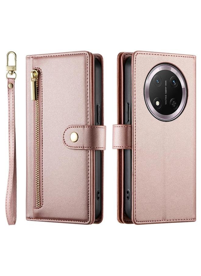 Zaboon Case For Honor X9c Global / Magic7 Lite Nine Card-slot Zipper Wallet Bag Leather Phone Case  - Image 2