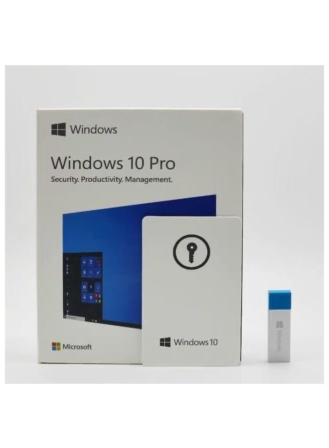 Windows Windows 10 Professional Usb English 32 Bit 64 Bit with USB | Retail Box | Lifetime - Image 1