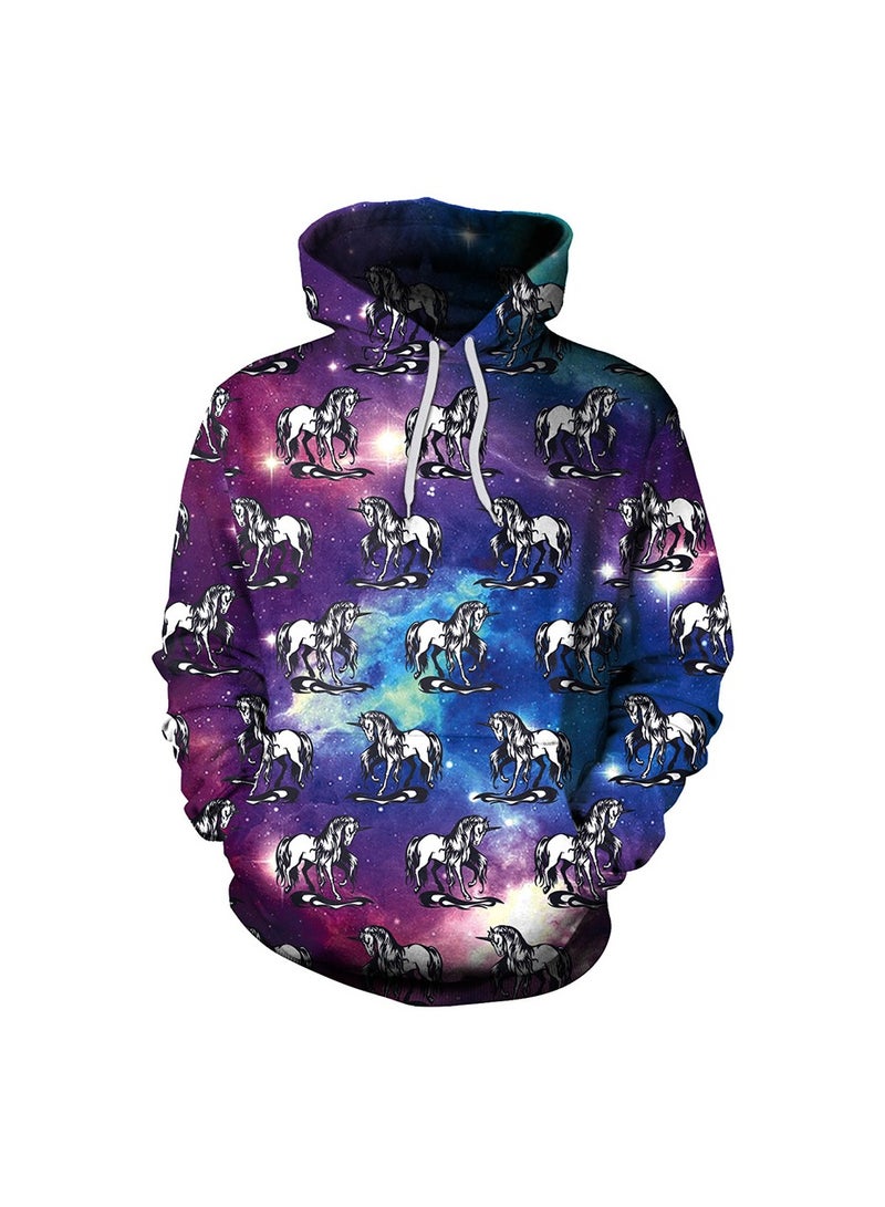 Loquat Squality 3D Printing Long Sleeved Hoodie Men/Women Multicolour - Image 1