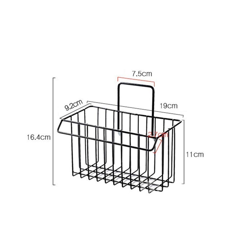 Greeya Bathroom Basket Rack - Kitchen Storage And Towel Holder - Multipurpose Rack And Shampoo Holder - Adhesive Metal Basket Shelf for Sink Sponge Holder, Shampoo, Conditioner, Liquid and Toothbrush Holder - Image 5