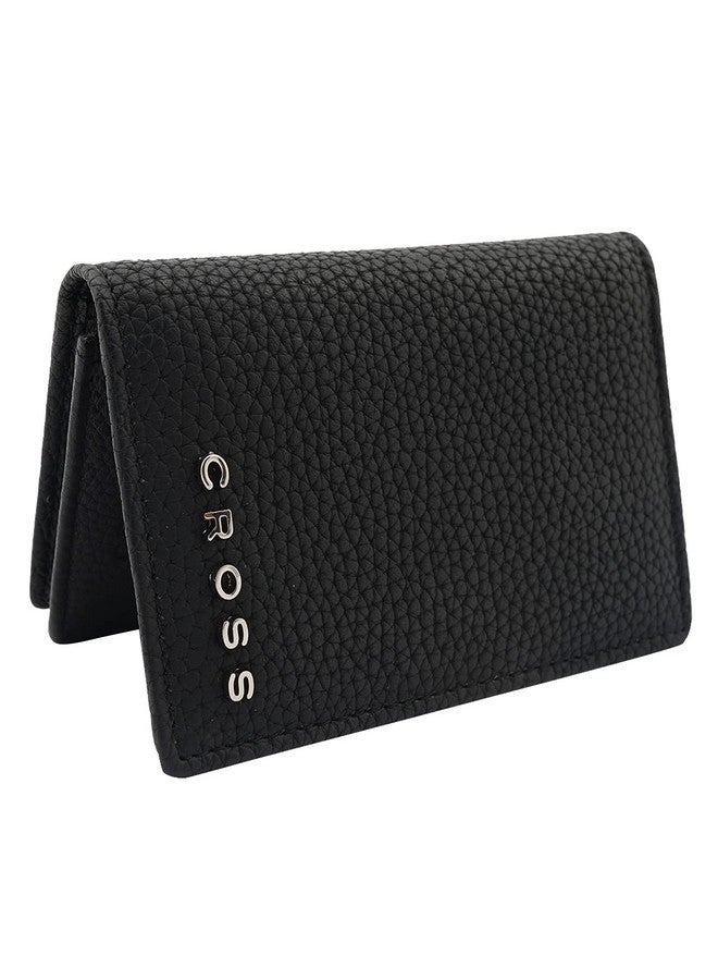 Cross محفظة إدارة الأعمال وبطاقات الائتمان من كروس جلد أسود جديدة - Image 3