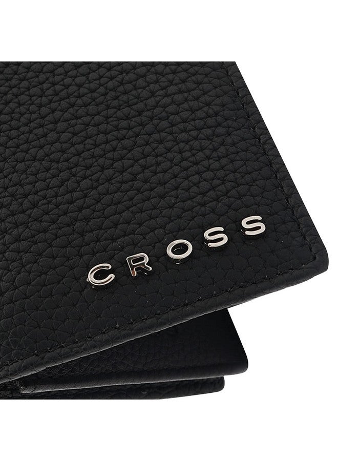 Cross محفظة إدارة الأعمال وبطاقات الائتمان من كروس جلد أسود جديدة - Image 5