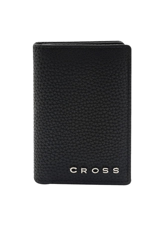Cross محفظة إدارة الأعمال وبطاقات الائتمان من كروس جلد أسود جديدة - Image 1