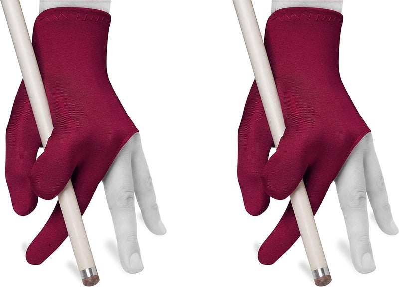 Quality gloves Billiard Quality Pool Cue Billiard Glove - Fits Either Hand - One Size fits All - Choose Your Color - Image 1