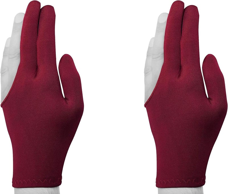 Quality gloves Billiard Quality Pool Cue Billiard Glove - Fits Either Hand - One Size fits All - Choose Your Color - Image 2