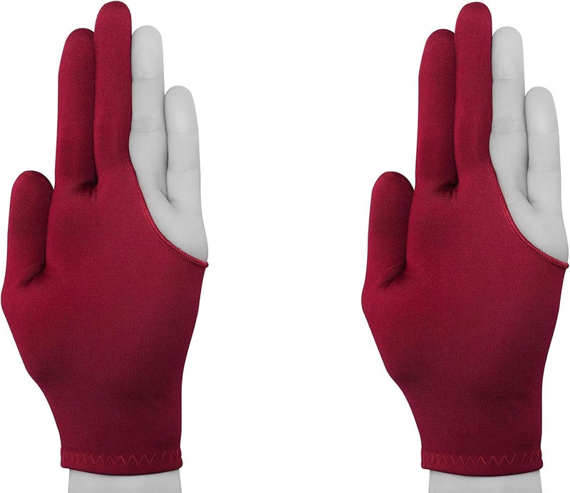 Quality gloves Billiard Quality Pool Cue Billiard Glove - Fits Either Hand - One Size fits All - Choose Your Color - Image 3