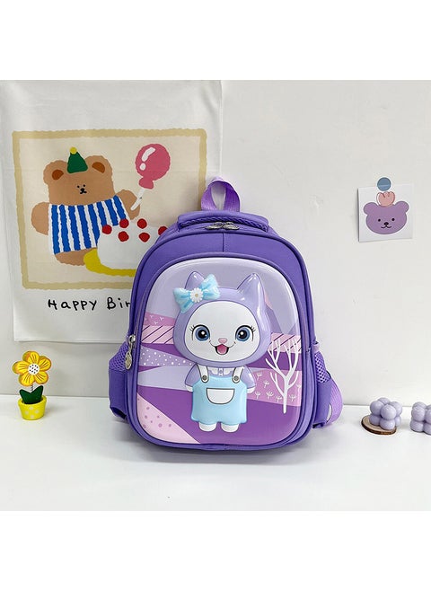 Large Capacity Kids Waterproof Backpack Purple