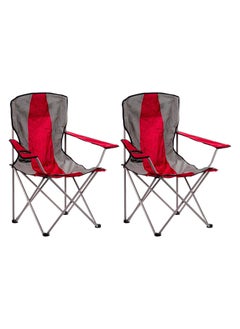 VIO 2 PCS Outdoor Camping Chair Durable Sturdy Foldable Portable Chair with Bag for Outdoor Beach Pool Picnic Travel Fishing Lawn Patio 50 50 75CM Load Limit 85 KG 2 Pack  - Image 1