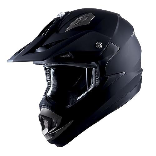1Storm Adult Motocross Helmet Off Road MX BMX ATV Dirt Bike Mechanic HGXP14B Matt Black - Image 2