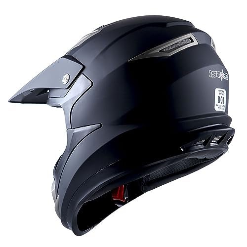 1Storm Adult Motocross Helmet Off Road MX BMX ATV Dirt Bike Mechanic HGXP14B Matt Black - Image 5