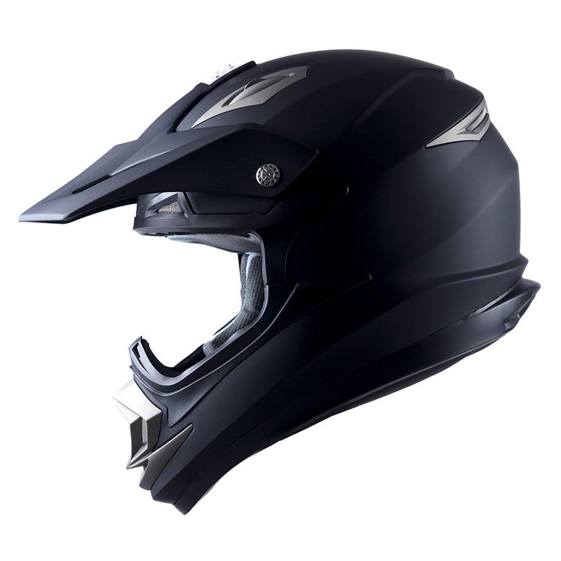 1Storm Adult Motocross Helmet Off Road MX BMX ATV Dirt Bike Mechanic HGXP14B Matt Black - Image 3