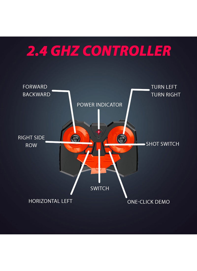 KIDWALA Remote Control Tank with Shooting 180° Rotating Shooting & 360° Rotating Vehicle 2.4Gz Remote Control Toys for Boys - Image 5