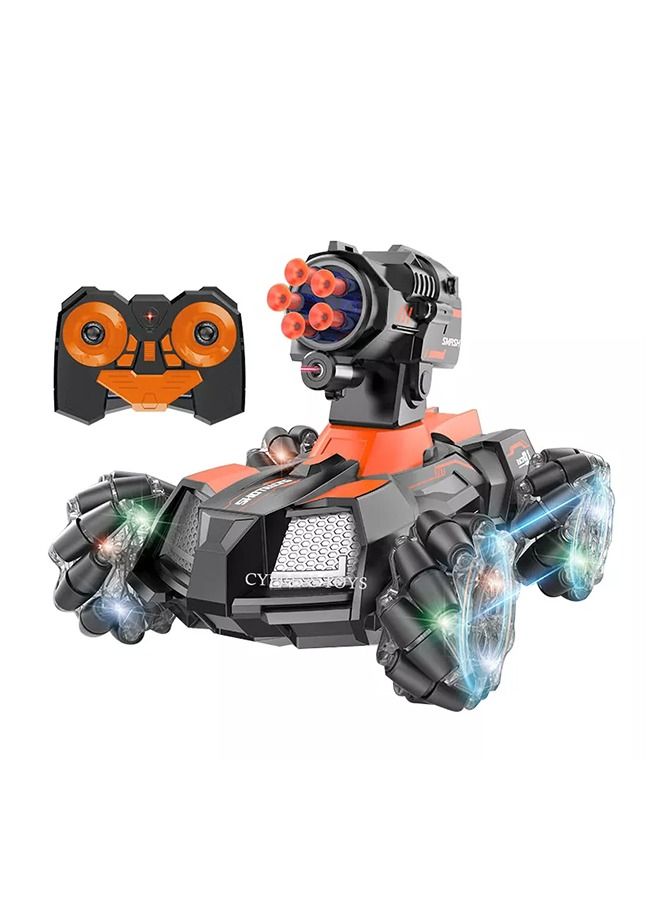 KIDWALA Remote Control Tank with Shooting 180° Rotating Shooting & 360° Rotating Vehicle 2.4Gz Remote Control Toys for Boys - Image 1