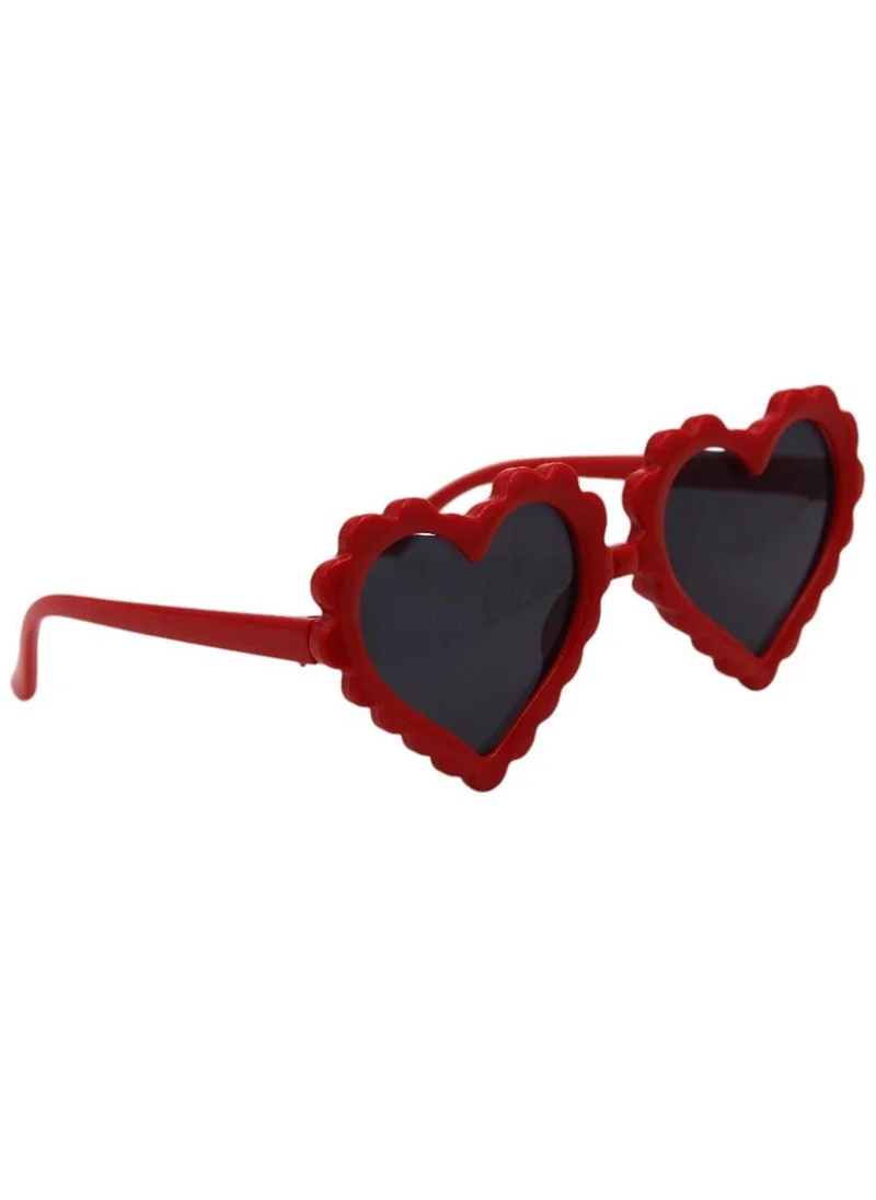 D'Daniela Aisha Glasses and Bow Barrette Ponytail Set For Babies and Girls - Burgundy