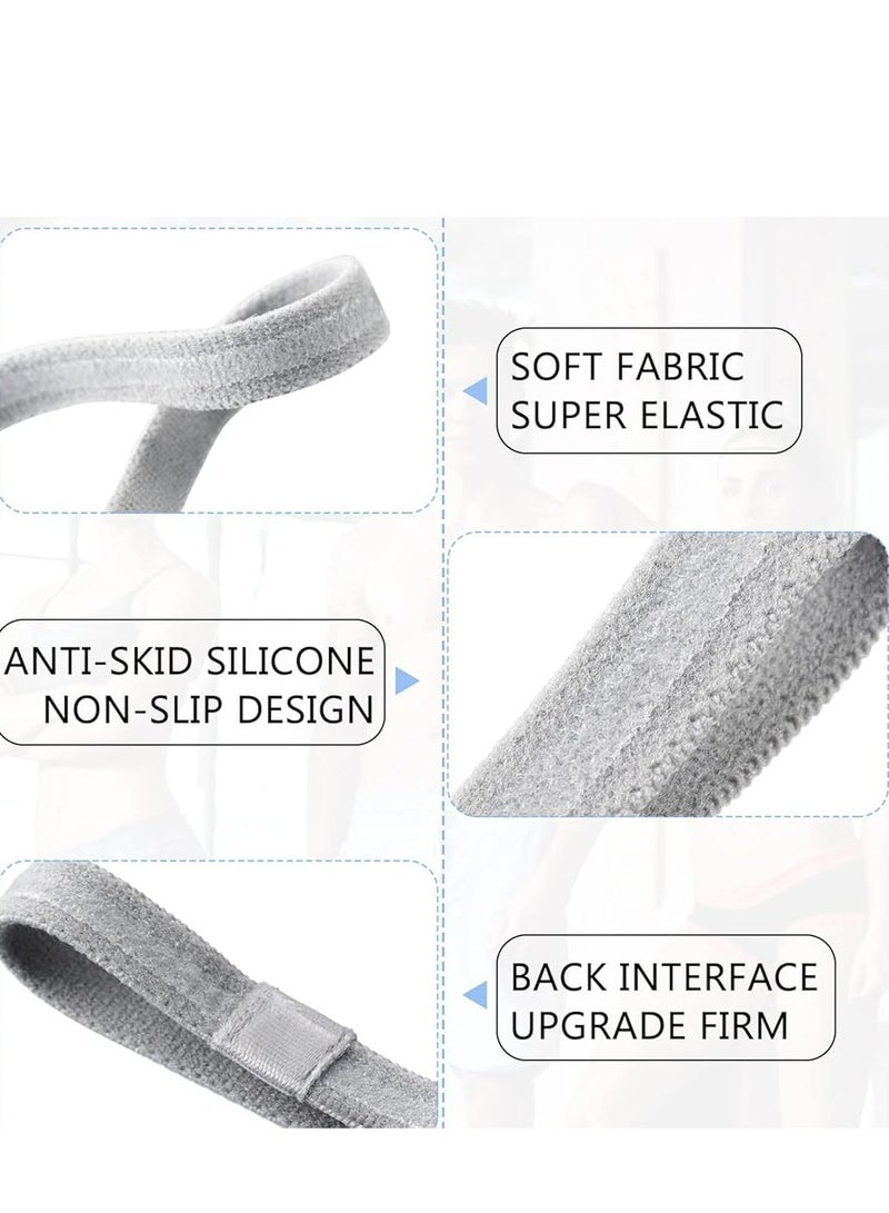 أوزيغالور عصابات رأس رياضية مرنة سميكة سميكة غير قابلة للانزلاق، قابلة للتمدد للنساء والرجال، للاستخدام في التمارين الرياضية والصالات الرياضية - Image 2