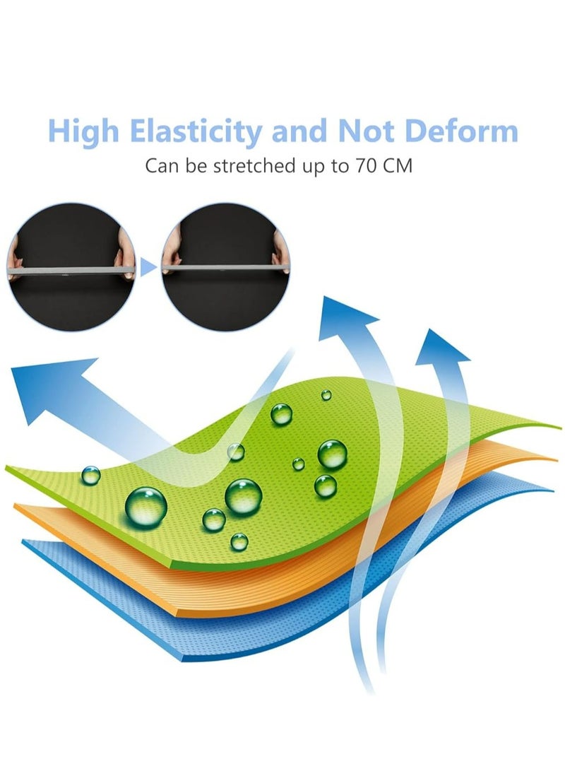 أوزيغالور عصابات رأس رياضية مرنة سميكة سميكة غير قابلة للانزلاق، قابلة للتمدد للنساء والرجال، للاستخدام في التمارين الرياضية والصالات الرياضية - Image 4