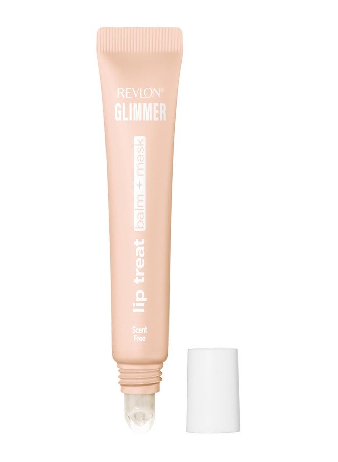 Revlon Glimmer Lip Treat Balm + Mask, Overnight Peptide Lip Treatment, Hydrating, 001 Scent Free, 0.4 fl oz - Image 1