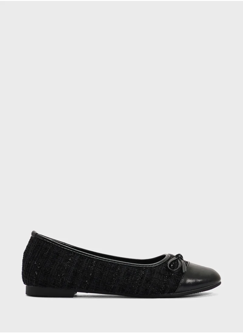 ELLA Womens Ballerina Flat With Bow