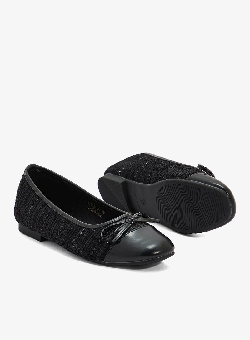 ELLA Womens Ballerina Flat With Bow - Image 3