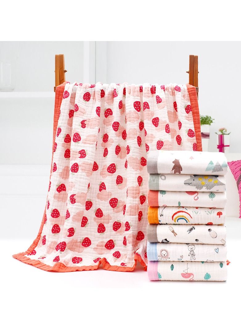 Loquat Pure Cotton Cartoon Printed Bath Towels