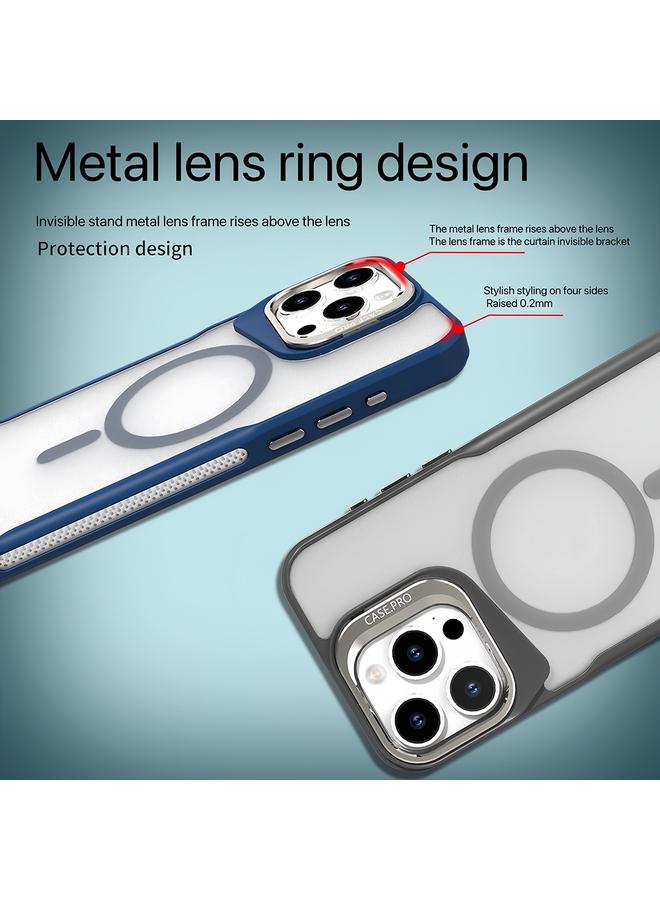 S-TOP Case For iPhone 16 Pro Metal Bracket MagSafe Magnetic Phone Case - Image 5