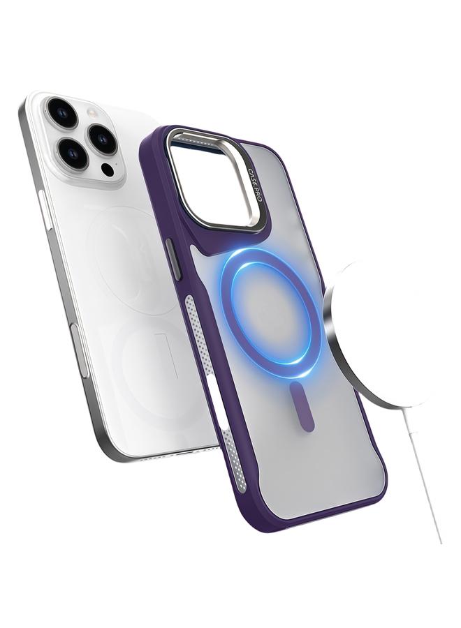S-TOP Case For iPhone 16 Pro Metal Bracket MagSafe Magnetic Phone Case - Image 1