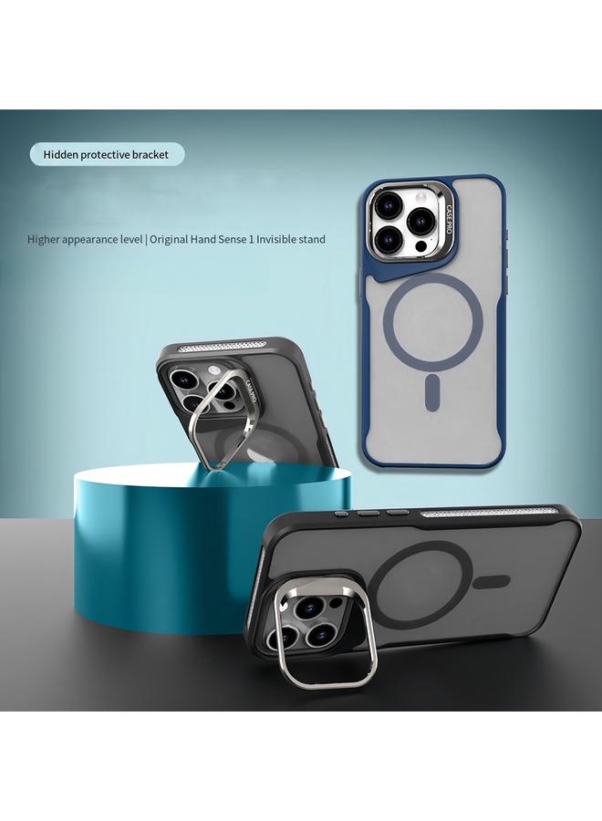 S-TOP Case For iPhone 16 Pro Metal Bracket MagSafe Magnetic Phone Case - Image 2