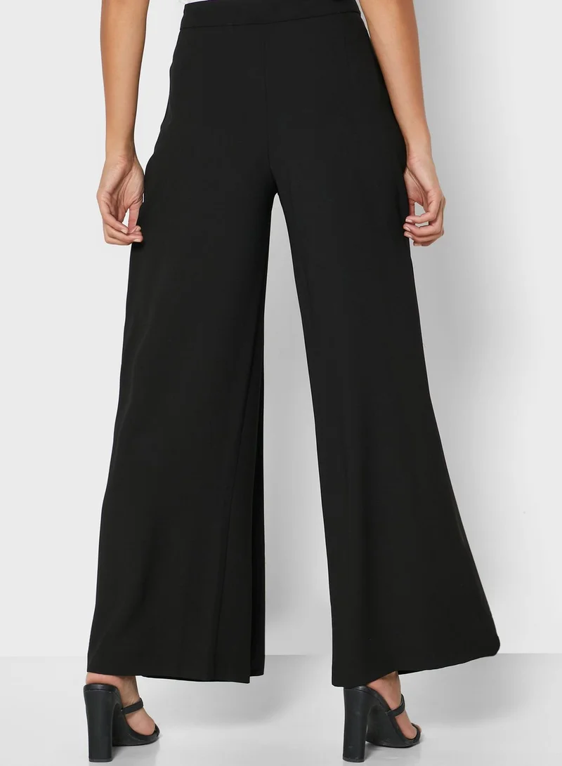 Wallis Petite Overlay Wide Leg Pants