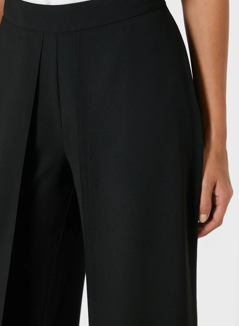 Wallis Petite Overlay Wide Leg Pants