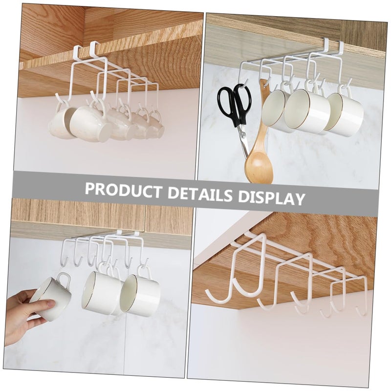Kitchen Cabinet Cup Holder Rack 8 Hooks Waterproof Coffee Mug Drying Rack - Image 5