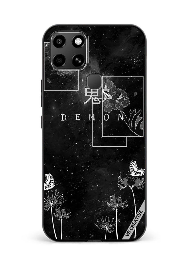 VR CREATIVE Protective Case Cover For Infinix Smart 6 Demon Design Multicolour  - Image 1