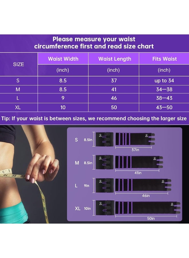 RIYA Waist Trimmer Sweat Waist Trainer Women Waist Sweat Belt Band Belly Stomach Wrap - Image 3