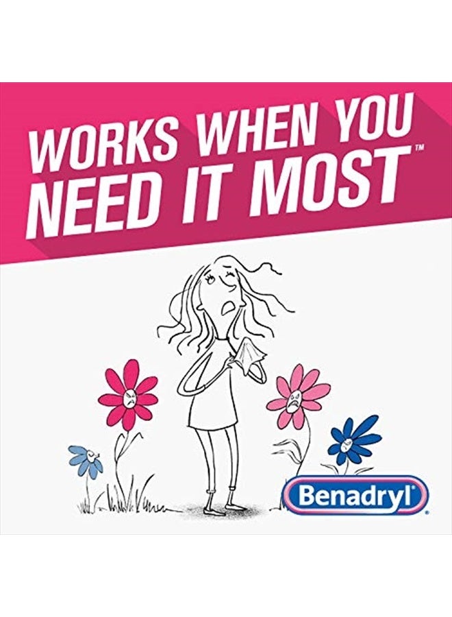 Johnson & Johnson Benadryl Ultratabs Antihistamine Allergy Relief with Diphenhydramine HCl, 24 Count - Image 4