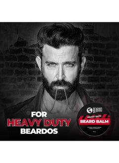 BEARDO Heavy Duty Beard Balm, 40G | Beard Nourishment & Styling Balm For Smooth & Shiny Beard | Reduce Beardruff Prevent Dryness, Itchiness & Flakiness  - Image 2