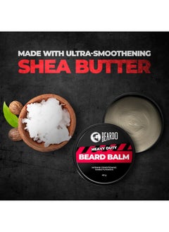 BEARDO Heavy Duty Beard Balm, 40G | Beard Nourishment & Styling Balm For Smooth & Shiny Beard | Reduce Beardruff Prevent Dryness, Itchiness & Flakiness  - Image 5