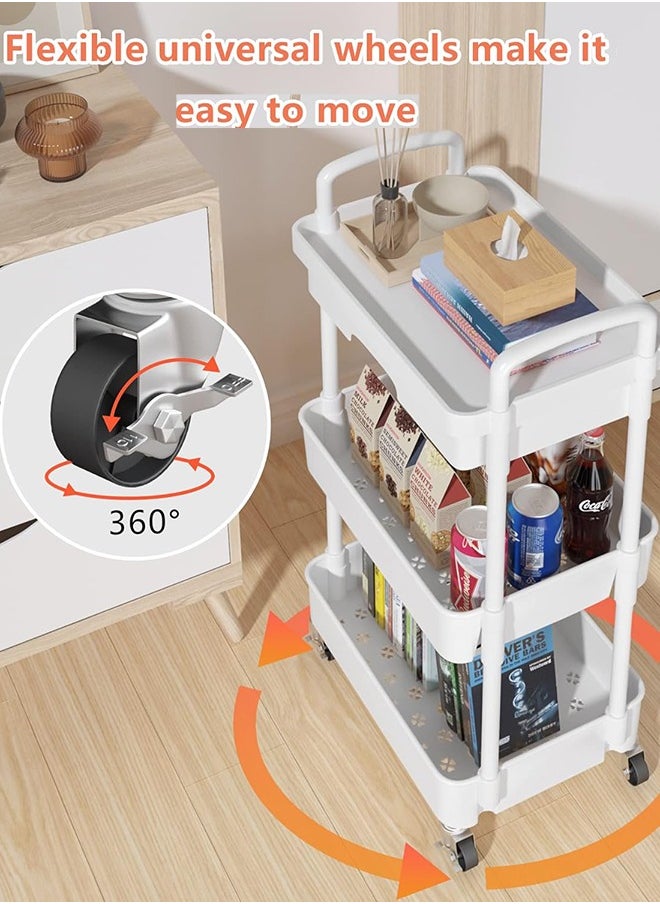 3-Tier Rolling Utility Cart with Drawer,Multifunctional Storage Organizer with Plastic Shelf & Metal Wheels,Storage Cart for Kitchen,Bathroom,Living Room,Office,White - pzsku/Z23131DD29CBB026E7F58Z/45/_/1709712788/fca7db22-e8e4-4201-b64d-0971dff6763d