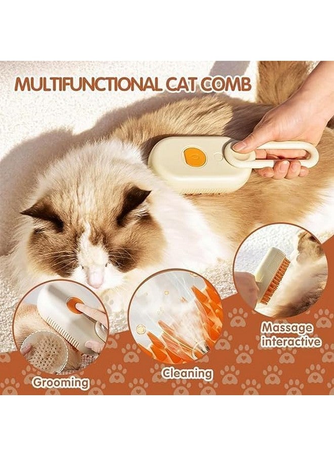 AVNISH Pet Steam Brush for Dog Cat 3 in 1 Pet Hair Removal Comb for Dogs Silicone Massage Comb For Shedding Multifunctional Water Brush Spa for Dogs USB Rechargeable Steamy Handle Cat Brush for Pet - Image 5