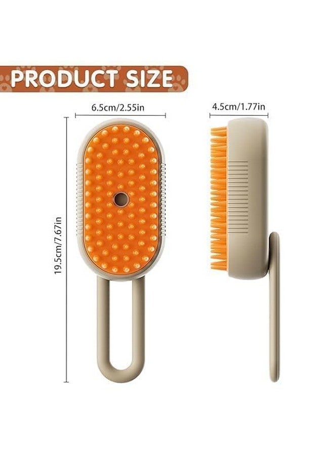 AVNISH Pet Steam Brush for Dog Cat 3 in 1 Pet Hair Removal Comb for Dogs Silicone Massage Comb For Shedding Multifunctional Water Brush Spa for Dogs USB Rechargeable Steamy Handle Cat Brush for Pet - Image 3