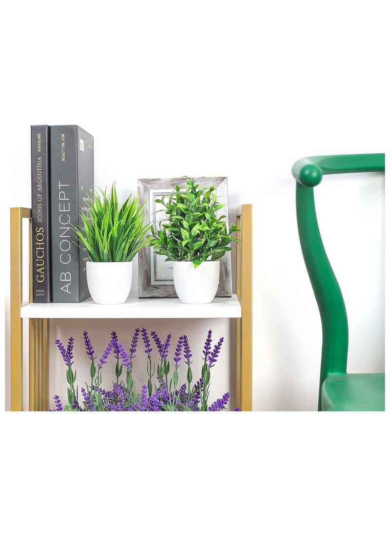 Generic 4 Packs Fake Plants Small Artificial Faux Plants Indoor for Home Office Farmhouse Bathroom Decor  - Image 5