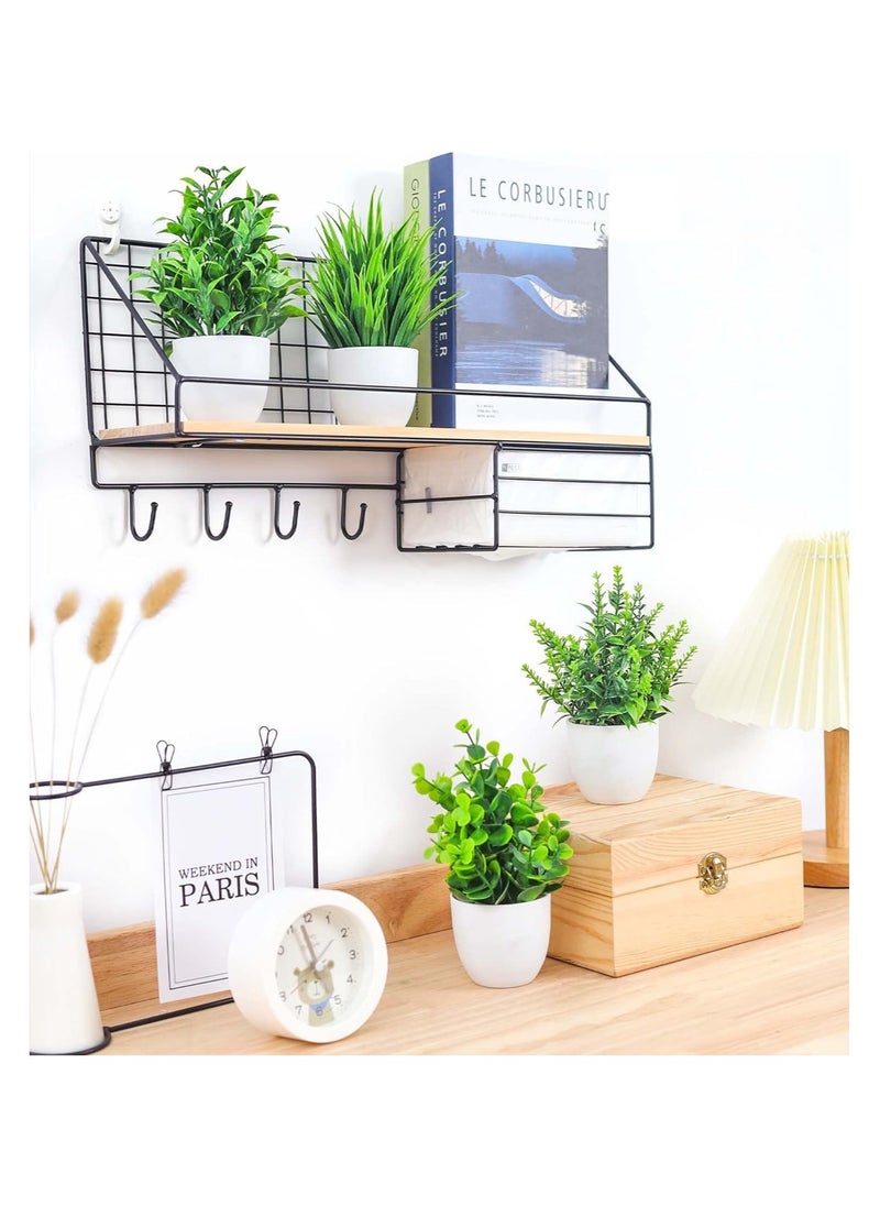 Generic 4 Packs Fake Plants Small Artificial Faux Plants Indoor for Home Office Farmhouse Bathroom Decor  - Image 3