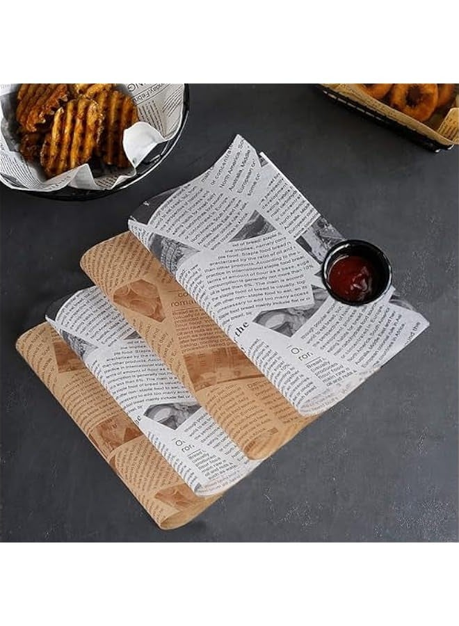 Beauenty Parchment Paper Sheets 100 Sheets Wax Paper for Baking Sandwiches Wrapping Paper, Greaseproof Non-Stick Packaging Paper for Picnic, Party - Image 1